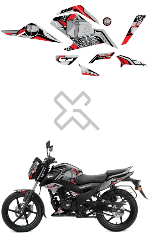 Thor Edition Half Body Sticker Compatible with Raider 125 | Raider 125 Sticker